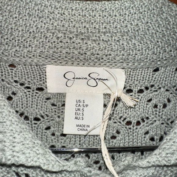 Jessica Simpson Light Gray Knit Cardigan - Picture 3 of 12